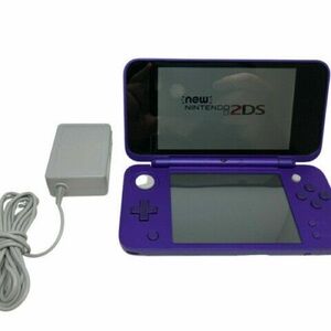 Nintendo 2DS XL in Vibrant Purple with Charger